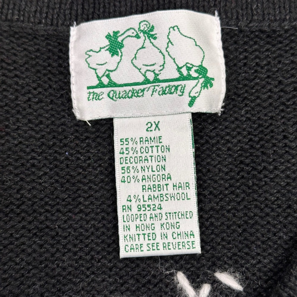 The Quacker Factory Ugly Christmas Vest SZ 2X Reindeer Snowman Tree Bells Angels - Picture 2 of 11